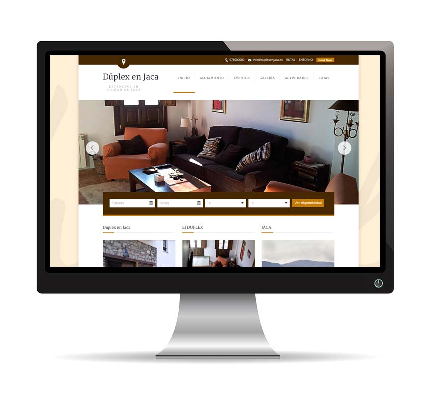 Diseño web alquiler apartamento - Msalas Kreación