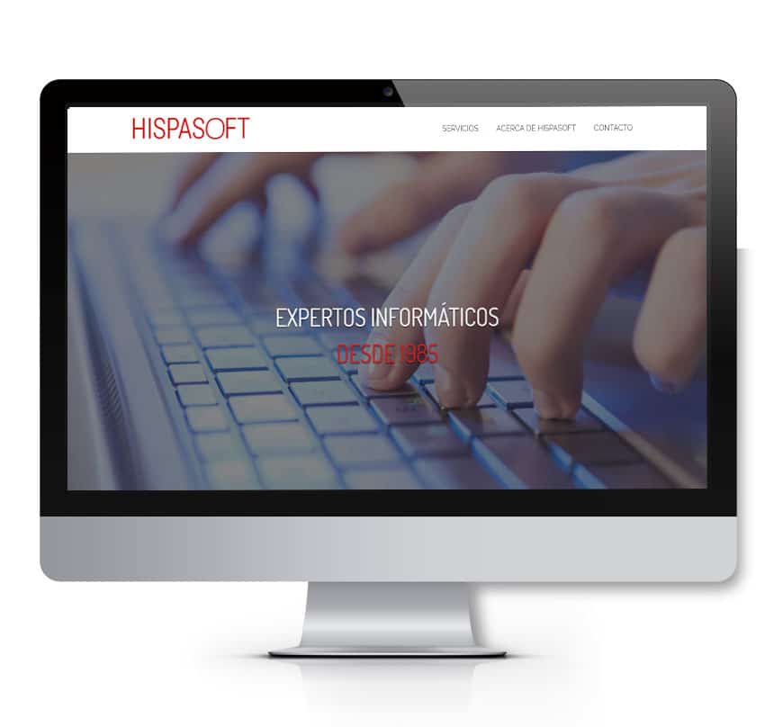Informáticos Hispasoft diseño web 2 - Msalas Kreación