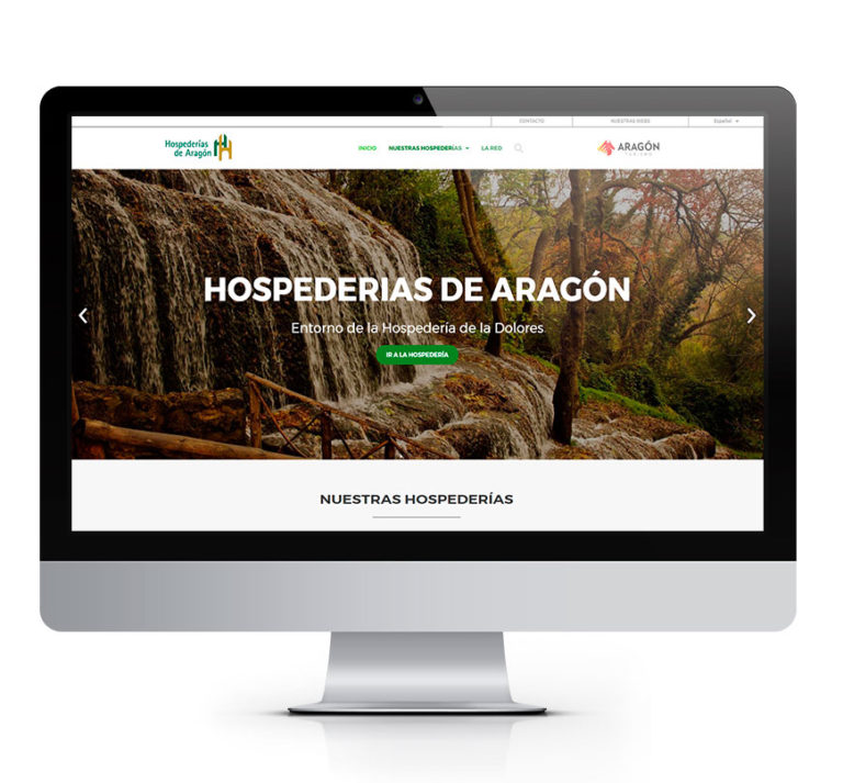 Hospederías de Aragón diseño web msalaskreacion