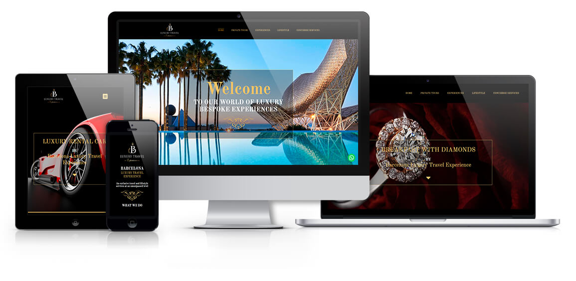 Creación web responsive Barcelona Luxury Travel Experience